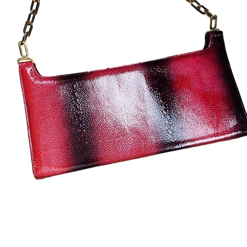 Melian Women’s Purse Ombre Pink/Burgundy / Size Small Sku 2304